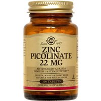 Zinc Picolinate 22 mg, 100 Tablets, Solgar