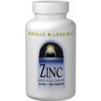 Zinc Chelate 50mg 250 tabs from Source Naturals