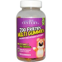 Zoo Friends Multi Gummies, Chewable Multivitamin for Children, 150 Gummies, 21st Century HealthCare