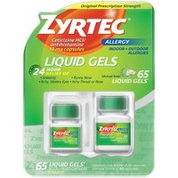 Zyrtec Liquid Gels, Allergy Relief, 65 Liquid-Filled Capsules