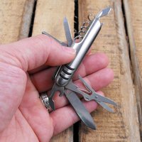 7 Function Stainless Steel Key Ring Pocket Knife