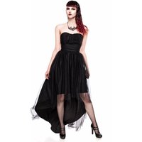 Elegantes trägerloses Tüllkleid mit ausgestelltem Rock, eingearbeiteten Cups Raffung mehrschichtig aus Jersey Tüll mit Reißverschluss hinten