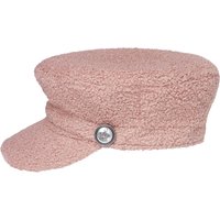 Teddy Wollmütze im Schiffers Look mit dekorativem Zierband, silbernen Knöpfen und kurzem Schild