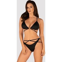 Sexy Dessous Set mit Dreieck BH und hochgeschnittenem Höschen