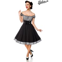 BELSIRA Retrokleid im 50er Jahre Stil mit Zierknöpfen, weitem Tellerrock und femininer Silhouette für stilvolle Eleganz