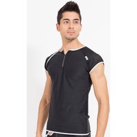Herren V Shirt 43 77 dehnbar mit Druckknöpfe von Look Me