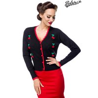 Charmante Retro Strickjacke im verspielten Kirsch Design von BELSIRA femininer Vintage Look trifft auf stilvolle Nostalgie