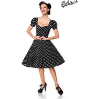 Retro Kleid mit Puffärmeln und Herzausschnitt von Belsira