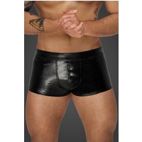 Herren Shorts H069 mit Wetlook Effekt und glattem Reißverschluss von Noir Men
