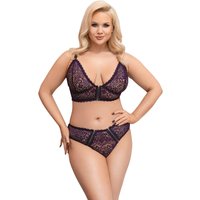 Cottelli Verführerisches Set Spitzen Bralette und Slip mit raffinierten Details