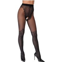 Cottelli Verlockende Spitzenoptik Die Ouvert Strumpfhose im verführerischen Overknee Look