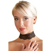 Cottelli Verführerisches Spitzen Halsband Elegante Verspieltheit mit Mehrfachverstellbarem Karabinerverschluss