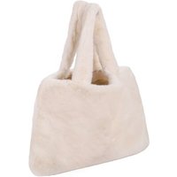 Flauschige Fake Teddyfell Shopper Tasche in Oversize stylischer Begleiter mit klarer, moderner Form