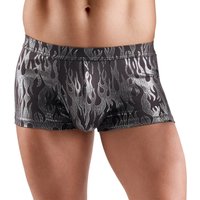 Betonende Pants Schwarz Silber im Mystic Metallic Look von Svenjoyment sexy glänzend, körpernah geschnitten und elastisch für maskuline Ausstrahlung