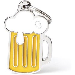 Myfamily Medaglietta Per Cane Personalizzata Made In Italy, Birra, Targhetta Cane Con Incisione Gratis, Smaltata A Mano In Metallo, Collezione Food, 25X37 Mm Myfamily Medaglietta Per Cane Personalizzata Made In Italy, Birra, Targhetta Cane Con Incisione Gratis, Smaltata A Mano In Metallo, Collezione Food, 25X37 Mm