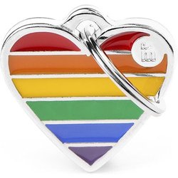 S Heart Medaglietta Per Collare Rainbow S Heart Medaglietta Per Collare Rainbow