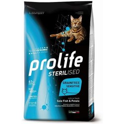 Prolife Gatto Sterilised Grain Free Sensitive Adulto Sogliola & Patate 7 Kg