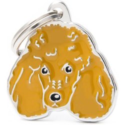 My Family Medaglietta Per Cane Personalizzata Made In Italy, Barboncino Albicocca, Targhetta Cane Con Incisione Gratis, Smaltata A Mano In Metallo, Collezione Friends, 25X27 Mm My Family Medaglietta Per Cane Personalizzata Made In Italy, Barboncino Albicocca, Targhetta Cane Con Incisione Gratis, Smaltata A Mano In Metallo, Collezione Friends, 25X27 Mm