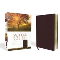 Amplified Holy Bible, Large Print, Bonded Leather, Burgundy