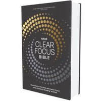 NASB, Clear Focus Bible, Hardcover, Charcoal/Gold