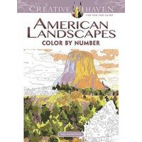 Creative Haven American Landscapes Color by Number Coloring Book