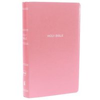 NKJV, Gift and Award Bible, Leather-Look, Pink, Red Letter, Comfort Print