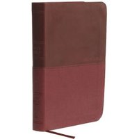 NKJV, Thinline Bible, Compact, Leathersoft, Burgundy, Red Letter, Comfort Print