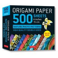 Origami Paper 500 Sheets Nature Photo Patterns 6 (15 Cm)"