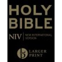 NIV Larger Print Personal Black Leather Bible