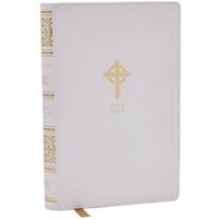 NRSVCE Sacraments of Initiation Catholic Bible, White Leathersoft, Comfort Print