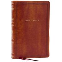 RSV Personal Size Bible With Cross References, Brown Leathersoft, Thumb Indexed, (Sovereign Collection)