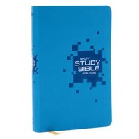 NKJV Study Bible for Kids, Blue Leathersoft