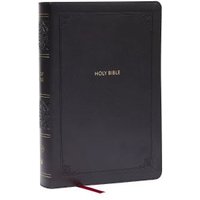 KJV Giant Print End-of-Verse Reference Bible, Black Leathersoft, Red Letter, Comfort Print