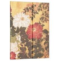 Natsu (Rinpa Florals) Ultra Lined Hardback Journal (Wrap Closure)