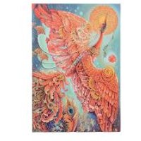 Firebird (Birds of Happiness) Midi Lined Hardback Journal (Elastic Band Closure)