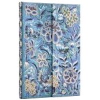 Blue Willow (Celebrate Hanfu) Mini Lined Hardcover Journal (Wrap Closure)