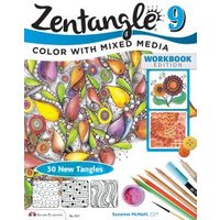 Zentangle. 9 Color With Mixed Media
