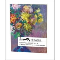 teNeues - Wrapping Paper Book: Claude Monet Flowers, Folded Into a Book, Paperback, Large Format, 12 Pages, 6 Designs