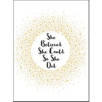 She Believed She Could So She Did