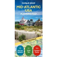 Lonely Planet Mid-Atlantic USA Planning Map