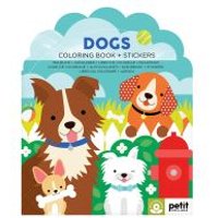 Dogs Coloring Book + Stickers