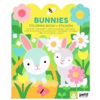 Bunnies Coloring Book + Stickers