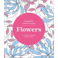 Large Print Colour & Frame - Flowers