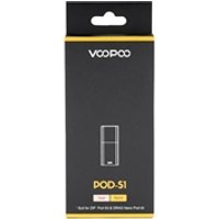 VooPoo Pod S1 Replacement Pod Cartridges 4 PK