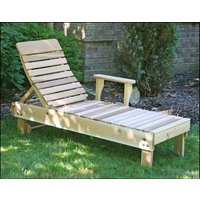 Red Cedar Highback Chaise Lounge