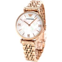 Emporio Armani Women's Crystal Bracelet Strap Watch, Silver/White