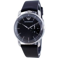 Emporio Armani - Black Dial Leather Quartz Men's Watch (AR11336)