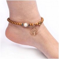 Light Coffee Color Glass Material Bracelet