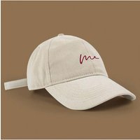 Beige Color Cotton Material Baseball Cap