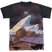 Yes Drama Adult Sublimated T-Shirt White/Black